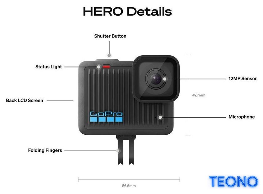 Экшен-камера GoPro HERO Compact 4K - Изображение №7 — Интернет-магазин Teono.by