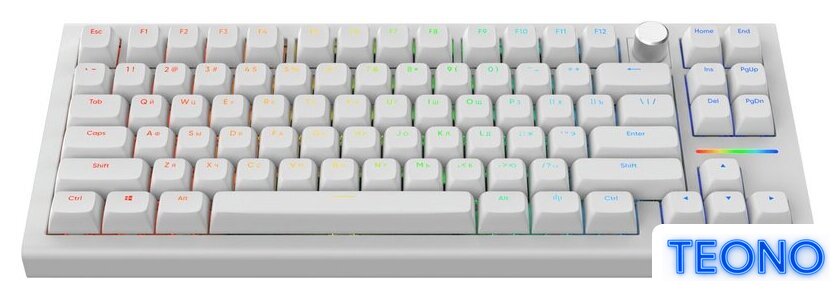 Клавиатура IO by Red Square Type 84 g3ms Sapphire V2 (белый) - Изображение №1 — Интернет-магазин Teono.by
