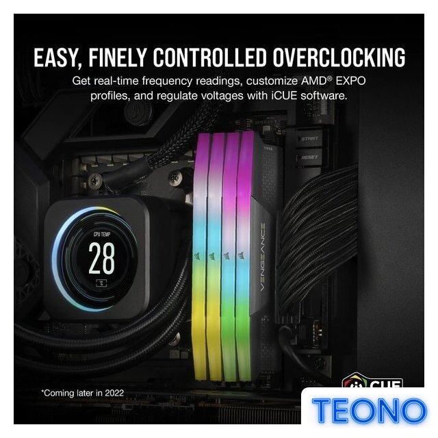 Оперативная память Corsair Vengeance RGB 2x16ГБ DDR5 6400 МГц CMH32GX5M2B6400Z36 - Изображение №5 — Интернет-магазин Teono.by