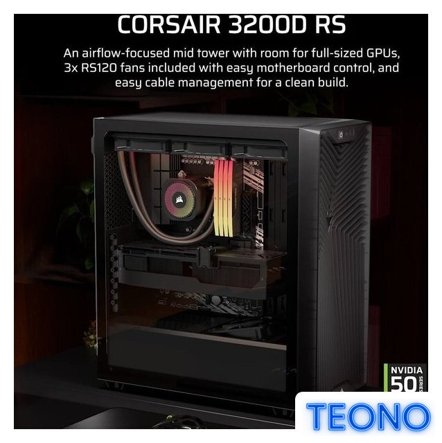 Корпус Corsair 3200D RS CC-9011336-WW - Изображение №4 — Интернет-магазин Teono.by