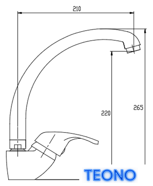Смеситель Invena Mitris BZ-79-L01 - Изображение №2 — Интернет-магазин Teono.by