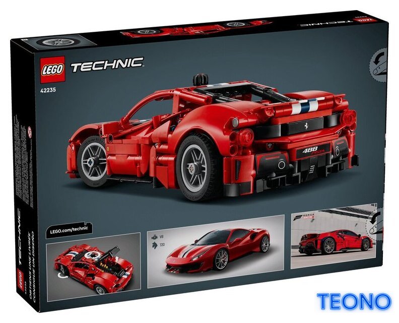 Конструктор LEGO Technic 42235 Ferrari 488 PISTA - Изображение №7 — Интернет-магазин Teono.by