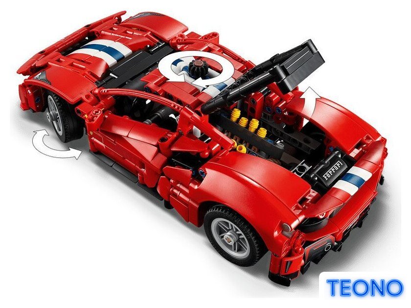 Конструктор LEGO Technic 42235 Ferrari 488 PISTA - Изображение №6 — Интернет-магазин Teono.by