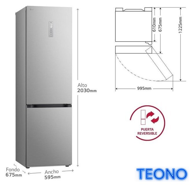 Холодильник LG DoorCooling+ GBV7270EPY - Изображение №3 — Интернет-магазин Teono.by