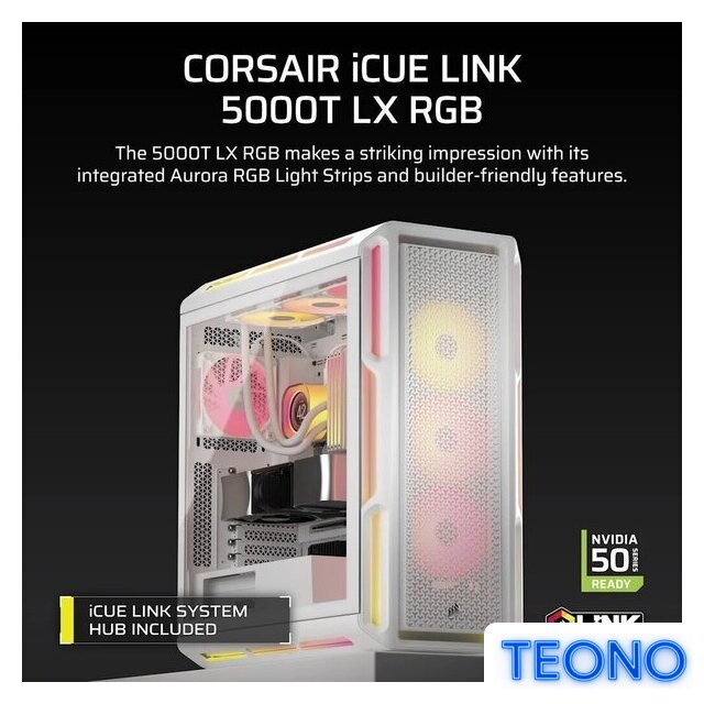 Корпус Corsair 5000T LX RGB CC-9011299-WW - Изображение №3 — Интернет-магазин Teono.by