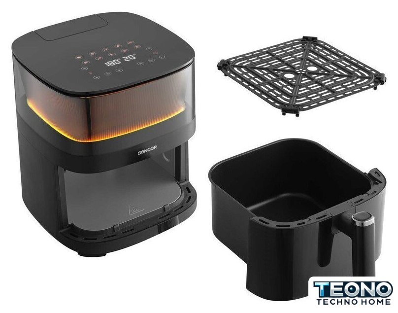 Аэрогриль (аэрофритюрница) Sencor SFR 5050BK - Изображение №5 — Интернет-магазин Teono.by