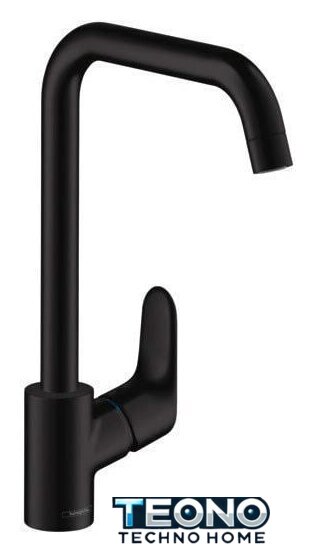 Смеситель Hansgrohe Focus M41 31820670 (черный матовый) - Изображение №1 — Интернет-магазин Teono.by