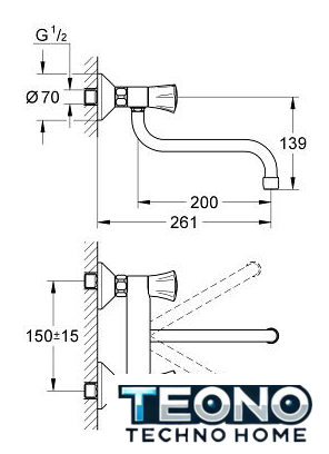 Смеситель Grohe Costa L [31187001] - Изображение №2 — Интернет-магазин Teono.by