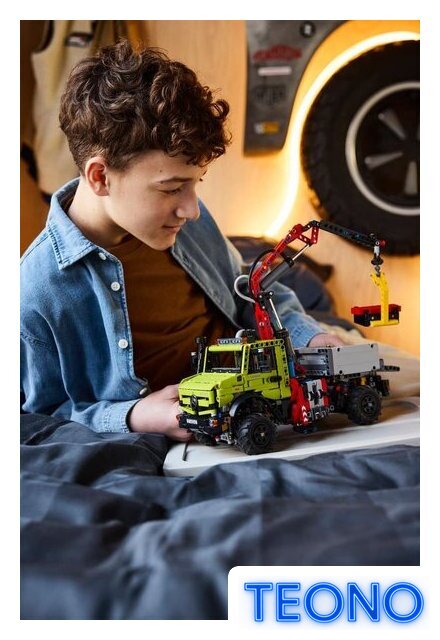 Конструктор LEGO 42242 Грузовик Mercedes-Benz Unimog U 5023 с краном - Изображение №11 — Интернет-магазин Teono.by