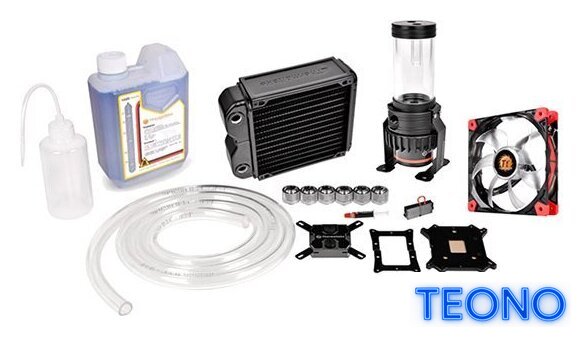 Кулер для процессора Thermaltake Pacific RL140 D5 Water Cooling Kit [CL-W069-CA00BL-A] - Изображение №1 — Интернет-магазин Teono.by