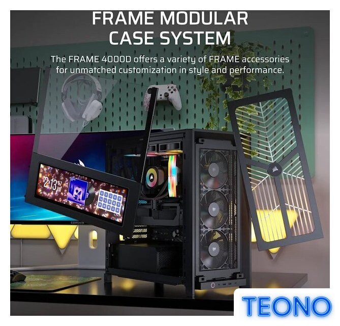 Корпус Corsair Frame 4000D Wood RS CC-9011340-WW - Изображение №6 — Интернет-магазин Teono.by