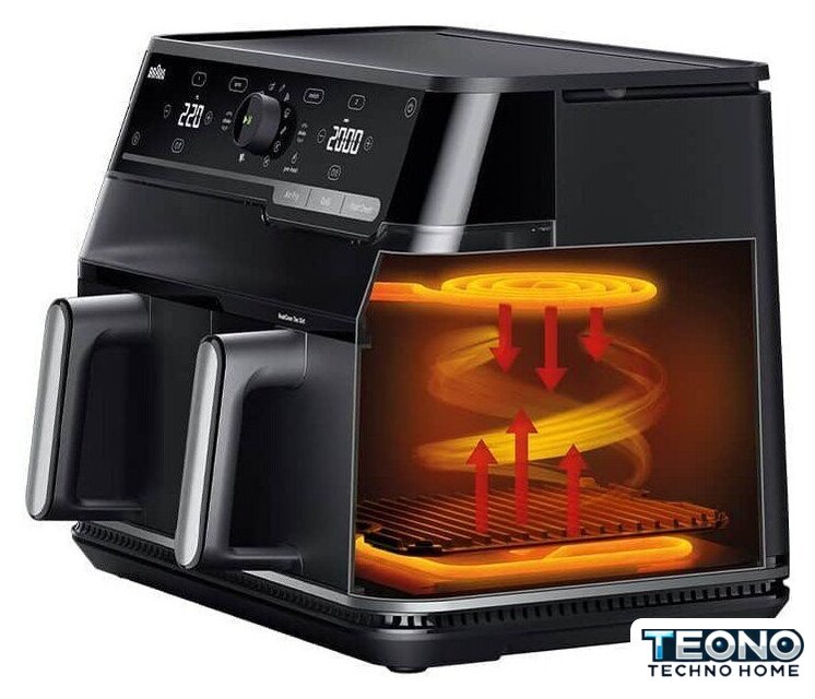 Аэрогриль (аэрофритюрница) Braun TwinCook 5 TD5073IBK - Изображение №2 — Интернет-магазин Teono.by