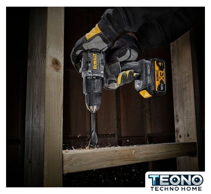 Ударная дрель-шуруповерт DeWalt DCD100P2T (с 2-мя АКБ, кейс) - Изображение №7 — Интернет-магазин Teono.by