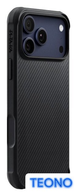 Чехол для телефона Pitaka Aramid ProGuard для iPhone 17 Pro Max (600D Black/Grey Twill) - Изображение №8 — Интернет-магазин Teono.by