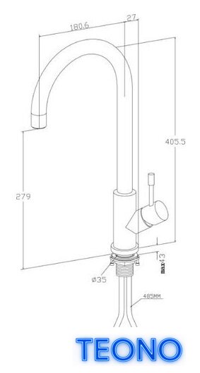 Смеситель Villeroy & Boch Umbrella LE 925300LE - Изображение №2 — Интернет-магазин Teono.by