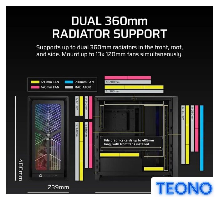 Корпус Corsair Frame 4000X RS CC-9011302-WW - Изображение №9 — Интернет-магазин Teono.by