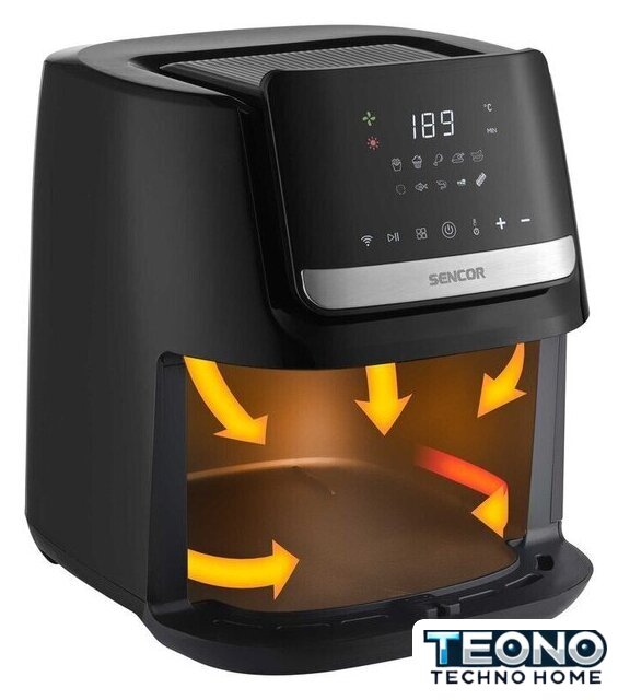 Аэрогриль (аэрофритюрница) Sencor SFR 6600SS - Изображение №5 — Интернет-магазин Teono.by