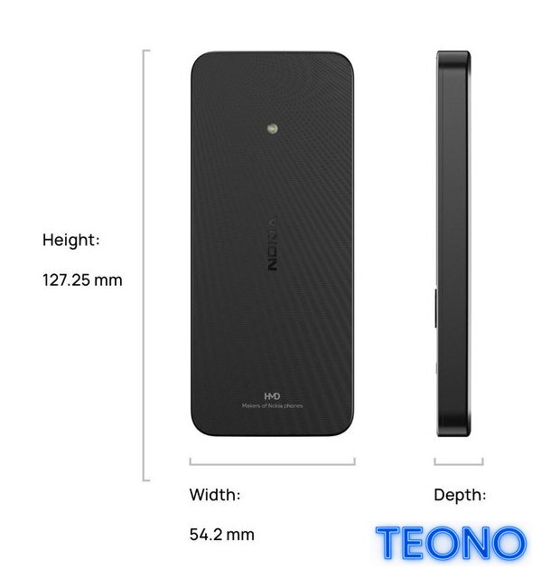 Кнопочный телефон Nokia 215 4G (2024) Dual SIM TA-1613 (черный) - Изображение №2 — Интернет-магазин Teono.by