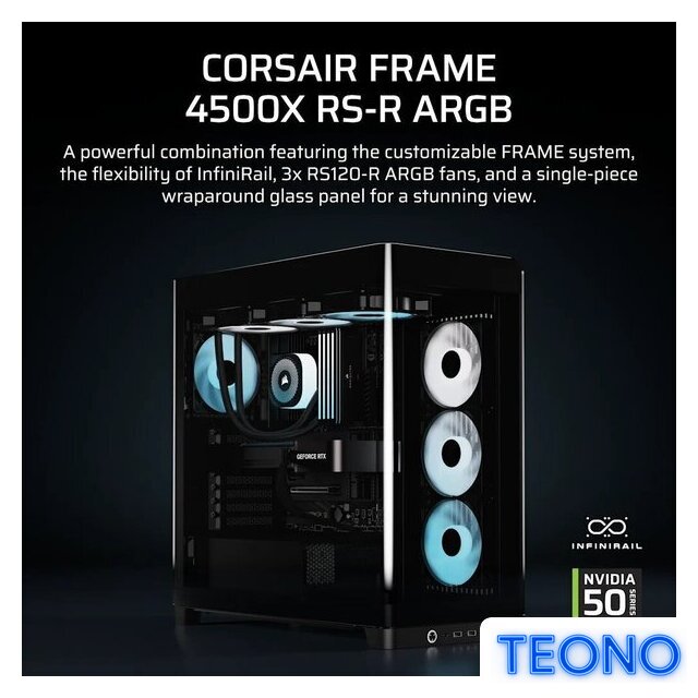 Корпус Corsair Frame 4500X RS-R ARGB CC-9011314-WW - Изображение №3 — Интернет-магазин Teono.by