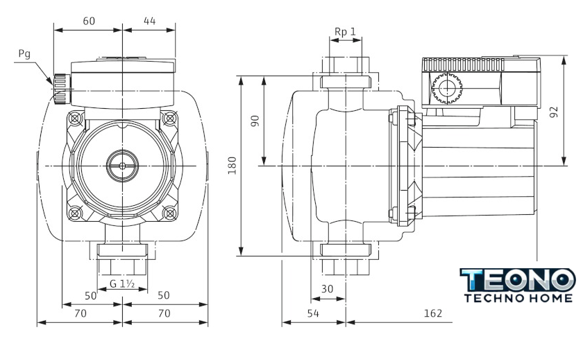 Циркуляционный насос Wilo TOP-Z 25/6 (3~400 V, PN 10, Inox) - Изображение №3 — Интернет-магазин Teono.by