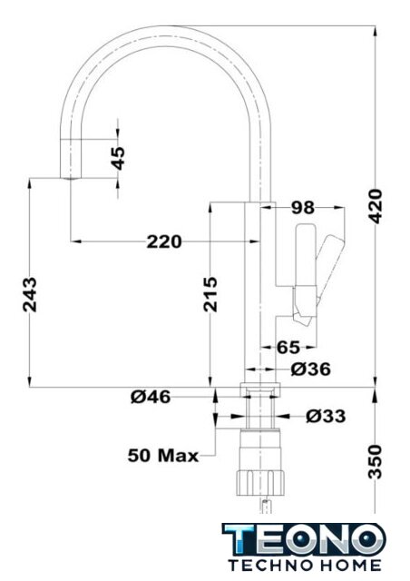 Смеситель TEKA Maestro 116030046 - Изображение №3 — Интернет-магазин Teono.by