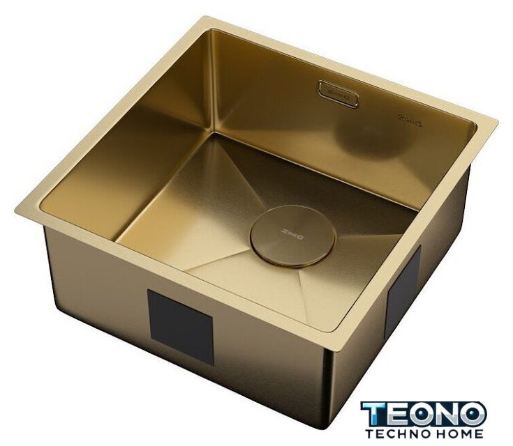 Кухонная мойка ZorG Zerox 44 U / IF PVD Gold - Изображение №2 — Интернет-магазин Teono.by