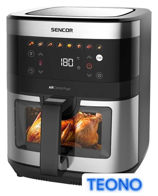 Аэрогриль (аэрофритюрница) Sencor SFR 9000SS - Изображение №3 — Интернет-магазин Teono.by