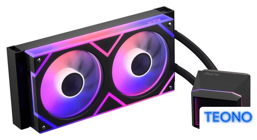 Система жидкостного охлаждения для процессора ADATA XPG Levante II 240 (черный) - Изображение №2 — Интернет-магазин Teono.by
