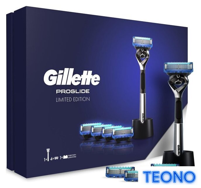 Подарочный набор Gillette Fusion Proglide 5 сменных кассет + подставка - Изображение №5 — Интернет-магазин Teono.by