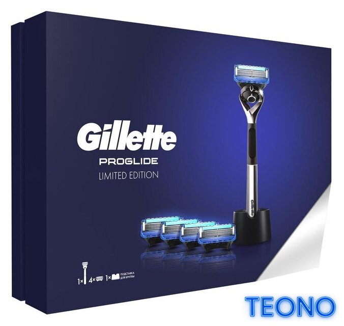 Подарочный набор Gillette Fusion Proglide 5 сменных кассет + подставка - Изображение №2 — Интернет-магазин Teono.by