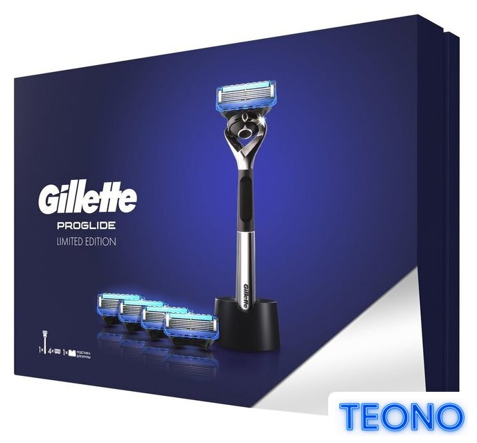 Подарочный набор Gillette Fusion Proglide 5 сменных кассет + подставка - Изображение №4 — Интернет-магазин Teono.by