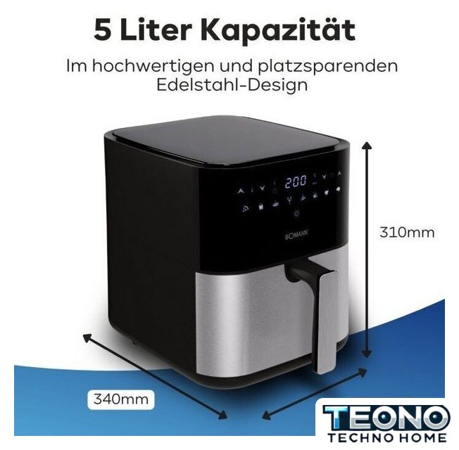 Аэрогриль (аэрофритюрница) Bomann FR 6069 H CB - Изображение №7 — Интернет-магазин Teono.by