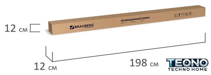 Проекционный экран BRAUBERG Wall 1:1 (180x180) 236726 - Изображение №12 — Интернет-магазин Teono.by