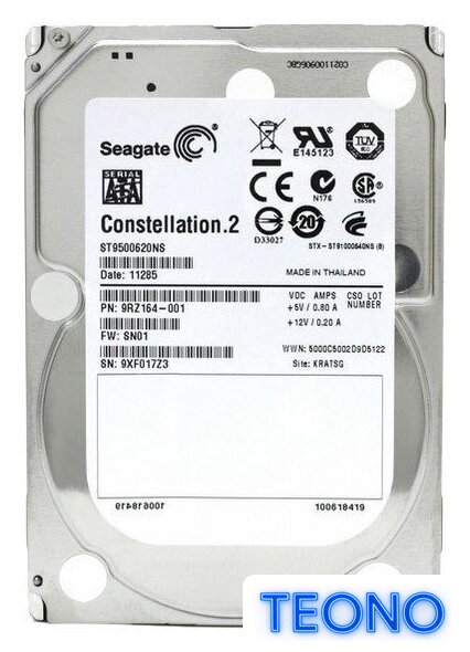 Жесткий диск Seagate Constellation.2 500GB (ST9500620NS) - Изображение №1 — Интернет-магазин Teono.by