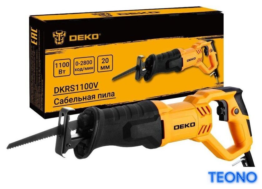 Сабельная пила Deko DKRS1100V 083-1071 - Изображение №1 — Интернет-магазин Teono.by