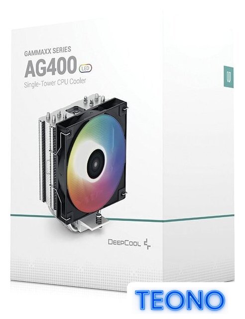 Кулер для процессора DeepCool AG400 LED R-AG400-BKLNMC-G-1 - Изображение №8 — Интернет-магазин Teono.by