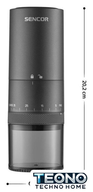 Аккумуляторная кофемолка Sencor SCG 4000BK - Изображение №3 — Интернет-магазин Teono.by