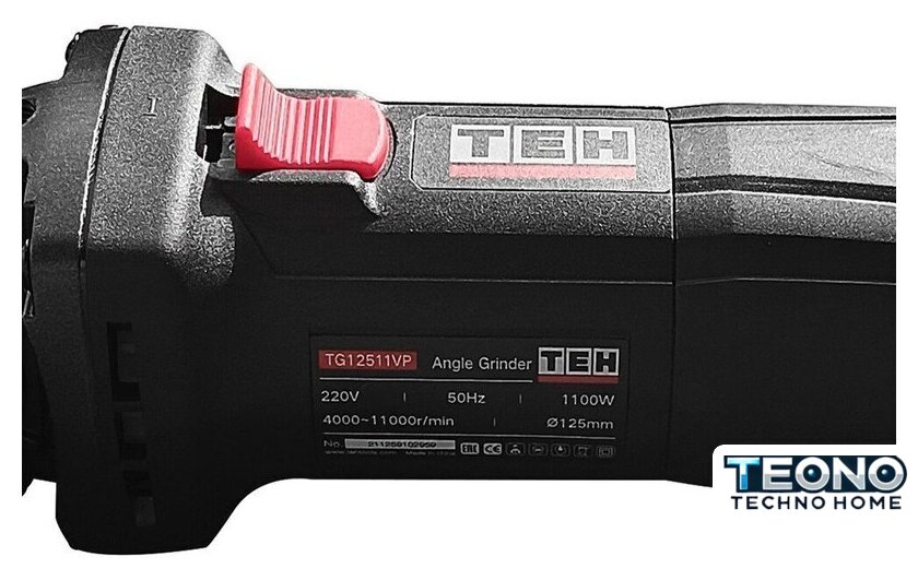 Угловая шлифмашина TEH TG12511VP - Изображение №6 — Интернет-магазин Teono.by