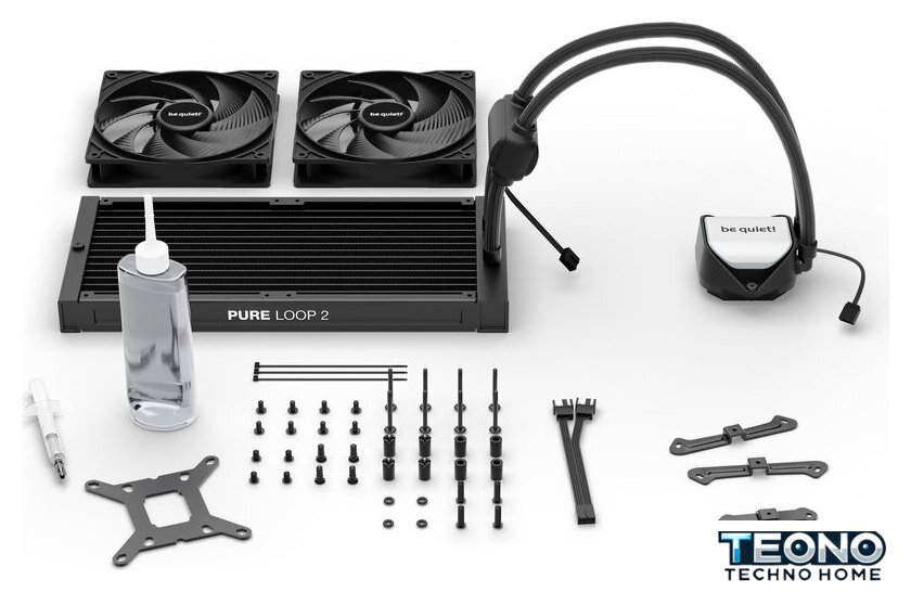 Система жидкостного охлаждения для процессора be quiet! Pure Loop 2 280mm BW018 - Изображение №6 — Интернет-магазин Teono.by