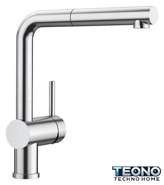 Смеситель Blanco Linee-S 526242 (PVD steel) - Изображение №1 — Интернет-магазин Teono.by