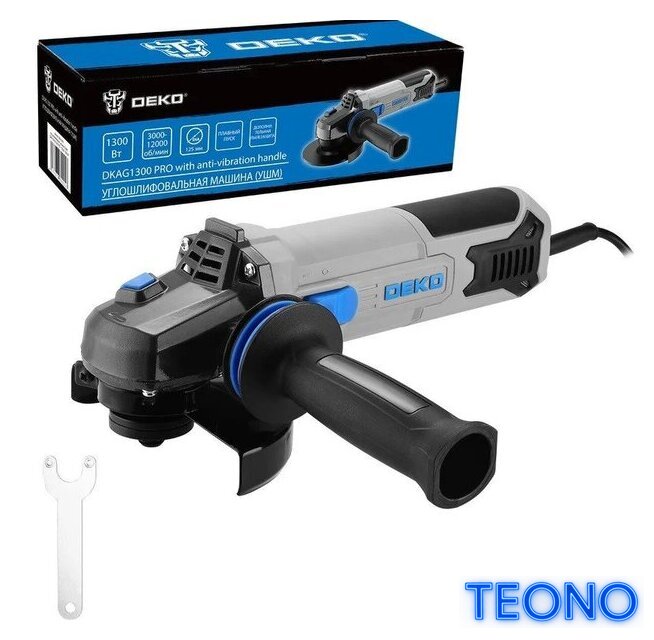Угловая шлифмашина Deko DKAG1300 Pro 085-1055 - Изображение №1 — Интернет-магазин Teono.by