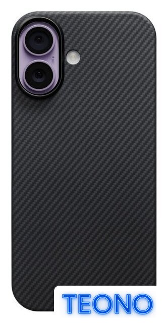 Чехол для телефона Pitaka Ultra-Slim для iPhone 17 (600D Black/Grey Twill) - Изображение №1 — Интернет-магазин Teono.by