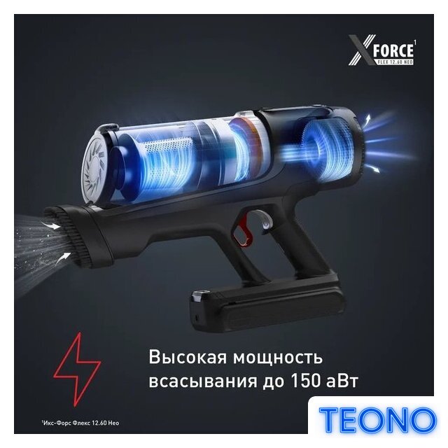 Пылесос Tefal X-Force Flex 12.60 Neo TY9L42WO - Изображение №3 — Интернет-магазин Teono.by