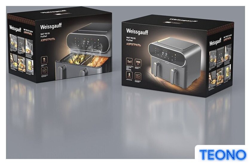 Аэрогриль (аэрофритюрница) Weissgauff WAF 910 DS FryChef - Изображение №30 — Интернет-магазин Teono.by