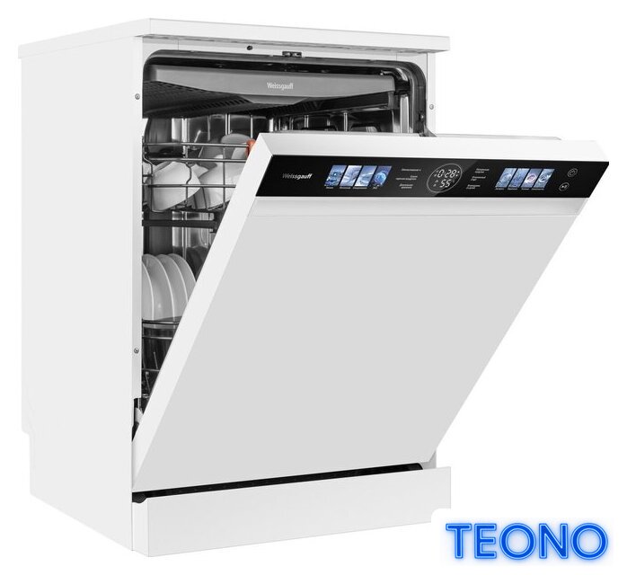 Отдельностоящая посудомоечная машина Weissgauff DW 999 Touch Inverter Dual Fan Dry - Изображение №23 — Интернет-магазин Teono.by