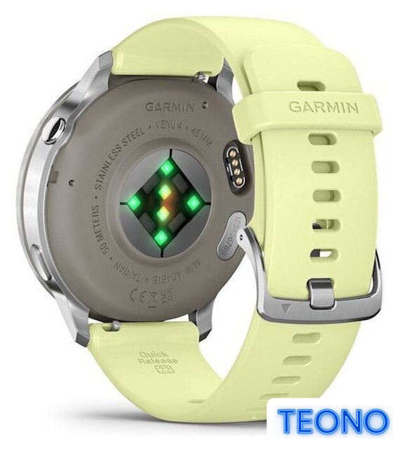 Умные часы Garmin Venu 4 45 мм (серебристый/желтый) - Изображение №8 — Интернет-магазин Teono.by