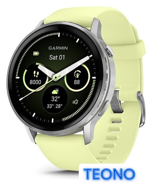 Умные часы Garmin Venu 4 45 мм (серебристый/желтый) - Изображение №1 — Интернет-магазин Teono.by