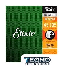 Струны для гитары Elixir Strings 14077 45-105 4-Strings - Изображение №1 — Интернет-магазин Teono.by