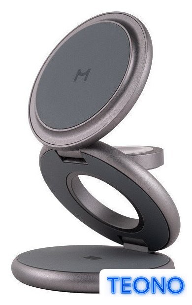 Беспроводное зарядное Magssory Disc Signature Edition 3 в 1 для Samsung WCH053 (серый) - Изображение №1 — Интернет-магазин Teono.by