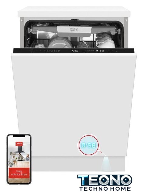 Встраиваемая посудомоечная машина Amica DIM66C7ELOCqT - Изображение №1 — Интернет-магазин Teono.by